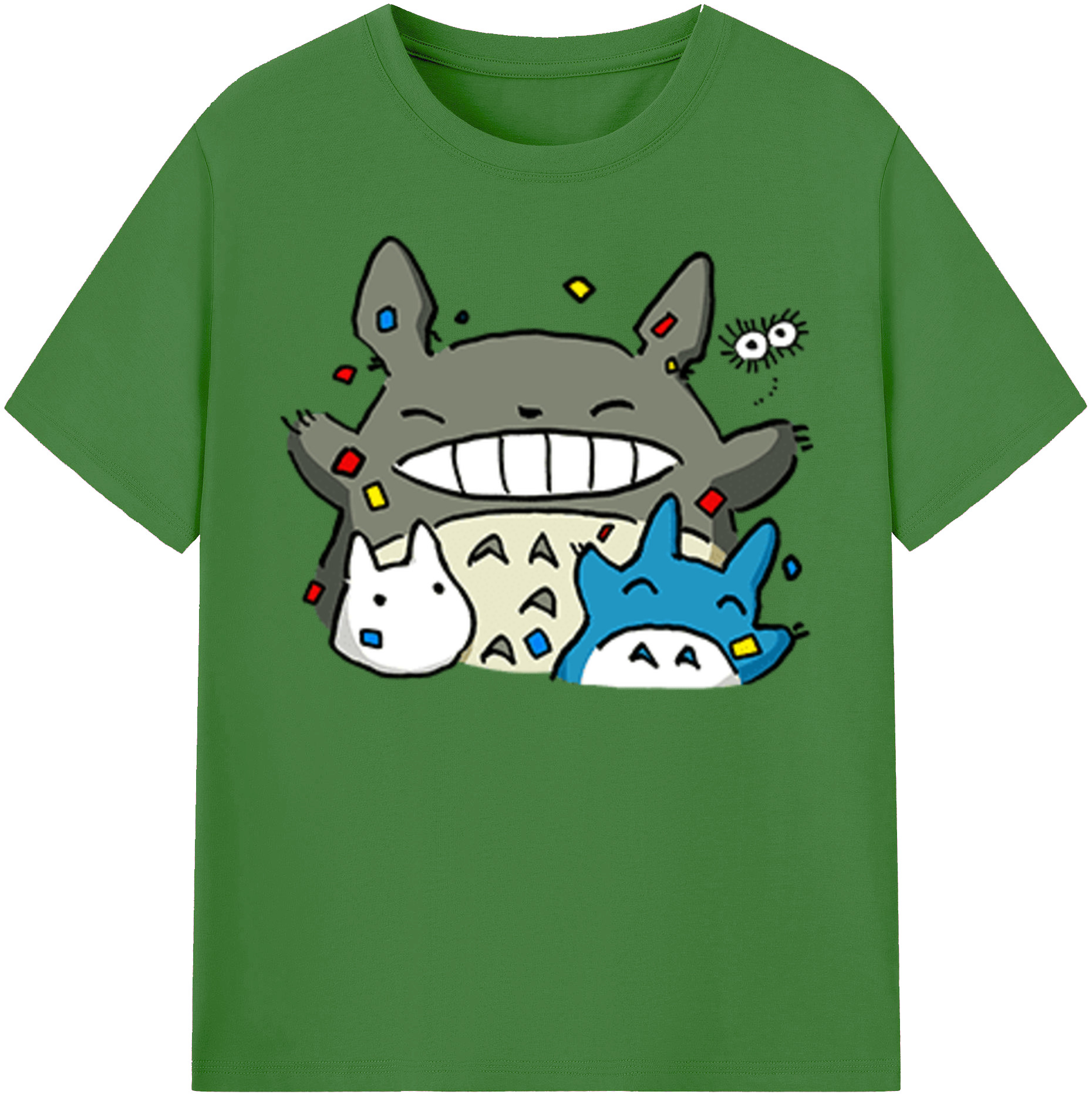 （画像用） となりのトトロ 草壁メイ 草壁サツキ My Neighbor Totoro Satsuki Kusakabe Mei Kusakabe レディースカジュアルプリントTシャツ（綿100％）